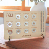 MyIntent card board holding 11 MyIntent tokens with 3 chains attached