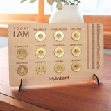 MyIntent card board holding 11 MyIntent tokens with 3 chains attached