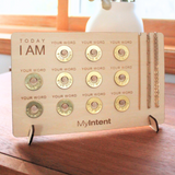 MyIntent card board holding 11 MyIntent tokens with 3 chains attached