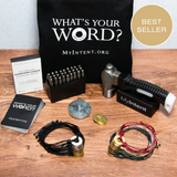 MyIntent Maker Kit Twist Bracelets 10 black bracelets with  nickel and  brass tokens