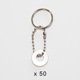 MyIntent Refill Bead Keychain set of 50 in Nickel