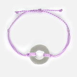 MyIntent Refill Twist Bracelet Lavender String with Silver Token