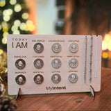 MyIntent card board holding 11 MyIntent tokens with 3 chains attached