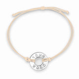 MyIntent Custom Classic Bracelet Nickel Token Cream String Color