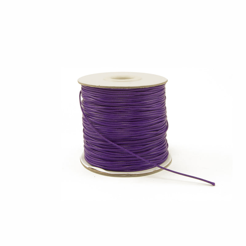 MyIntent Spool of Purple String waxed polyester 1mm string in 100 meters