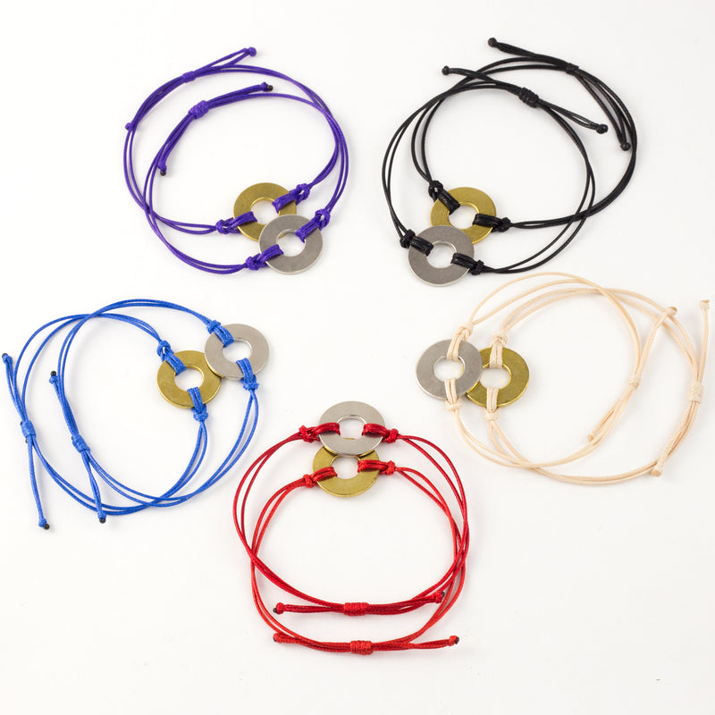 MyIntent Refill Classic Bracelets in All Colors set of 10 with both Brass & Nickel tokens