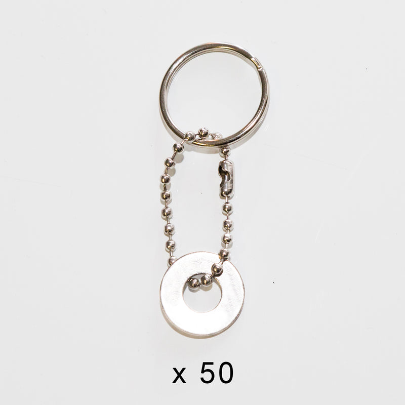 MyIntent Refill Bead Keychain set of 50 in Nickel