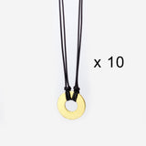 MyIntent Closeout Maker Items Refill Adjustable Necklaces Double Strings set of 10 Brass Tokens