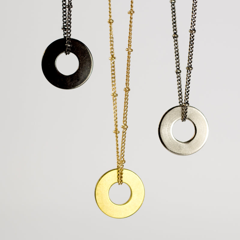 MyIntent Refill Bead Necklaces all colors in Black Nickel, Nickel, and Brass
