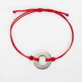 MyIntent Refill Classic Bracelet Red String with Nickel token