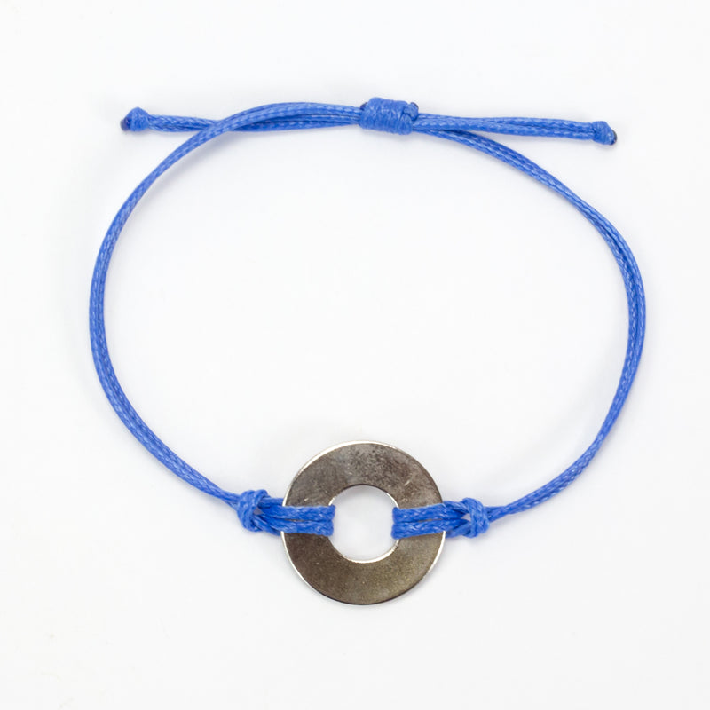 MyIntent Refill Classic Bracelet Blue String with Nickel token