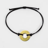 MyIntent Refill Classic Bracelet Black String with Brass token