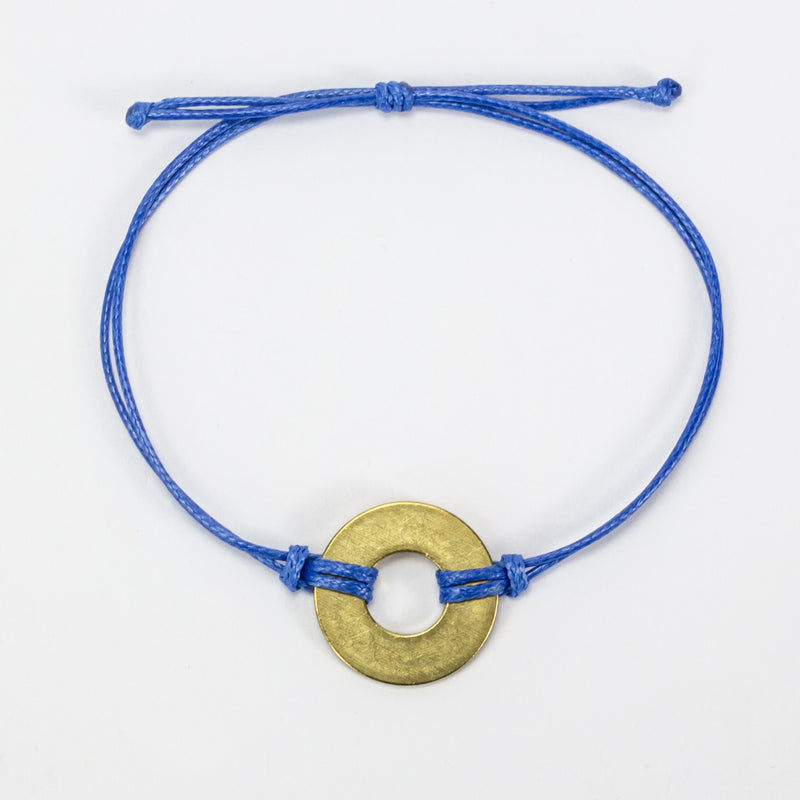 MyIntent Refill Classic Bracelet Blue String with Brass token