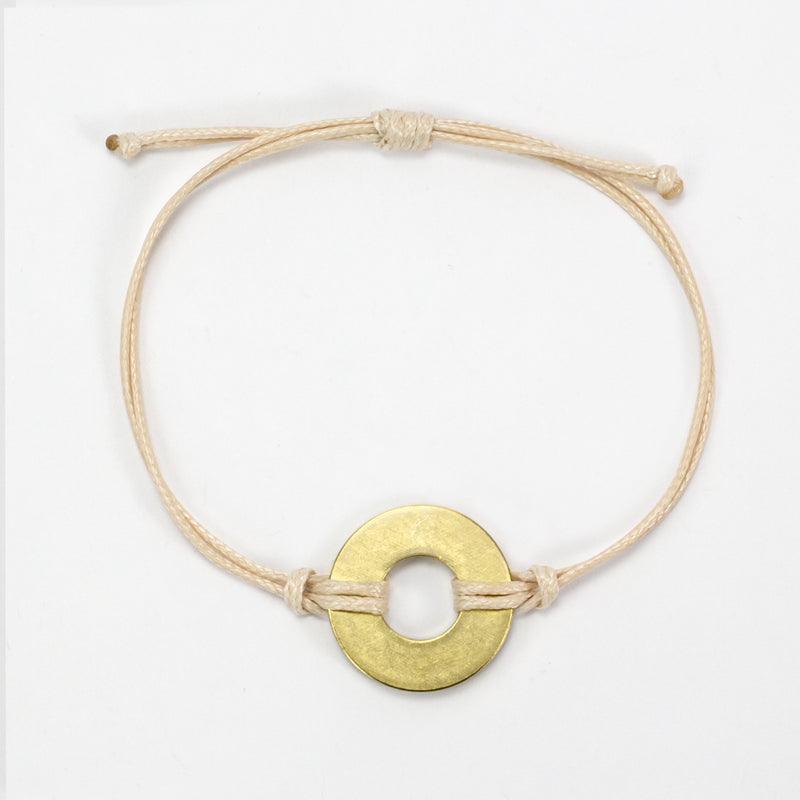 MyIntent Refill Classic Bracelet Cream String with Brass token