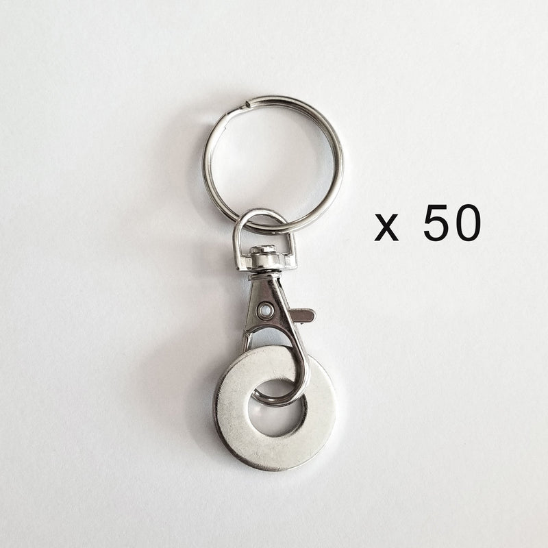 MyIntent Refill Clasp Keychain set of 50 in Nickel