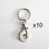 MyIntent Refill Clasp Keychain set of 10 in Nickel
