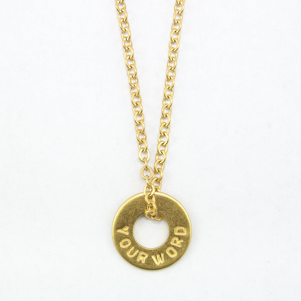 MyIntent Custom Chain Necklace Brass Color