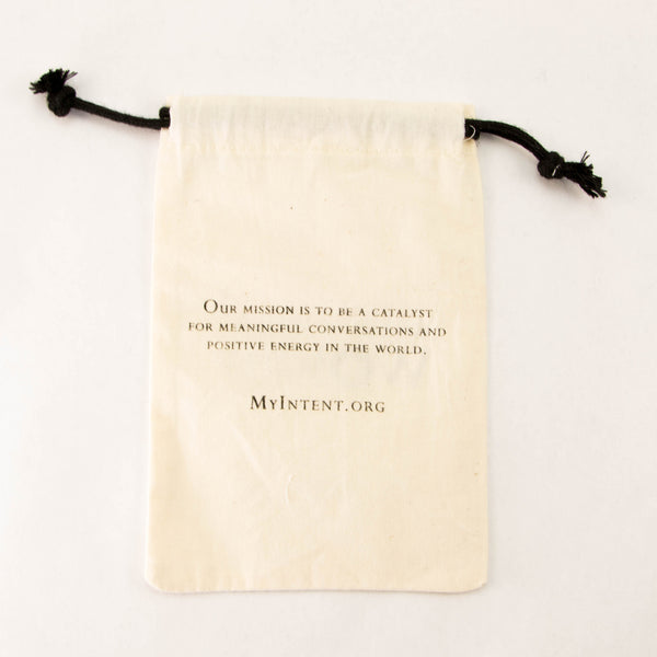 MyIntent Refill 20 linen 4x6 customized Pouch Bags with our company's mission statement on the back