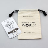 MyIntent Custom Bead Necklace arrives wrapped around a card with Packaging Bag