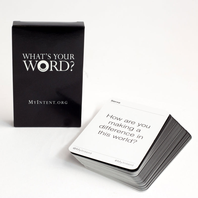 MyIntent Deck of 33 Question Cards provide meaningful questions which help folks to find their word
