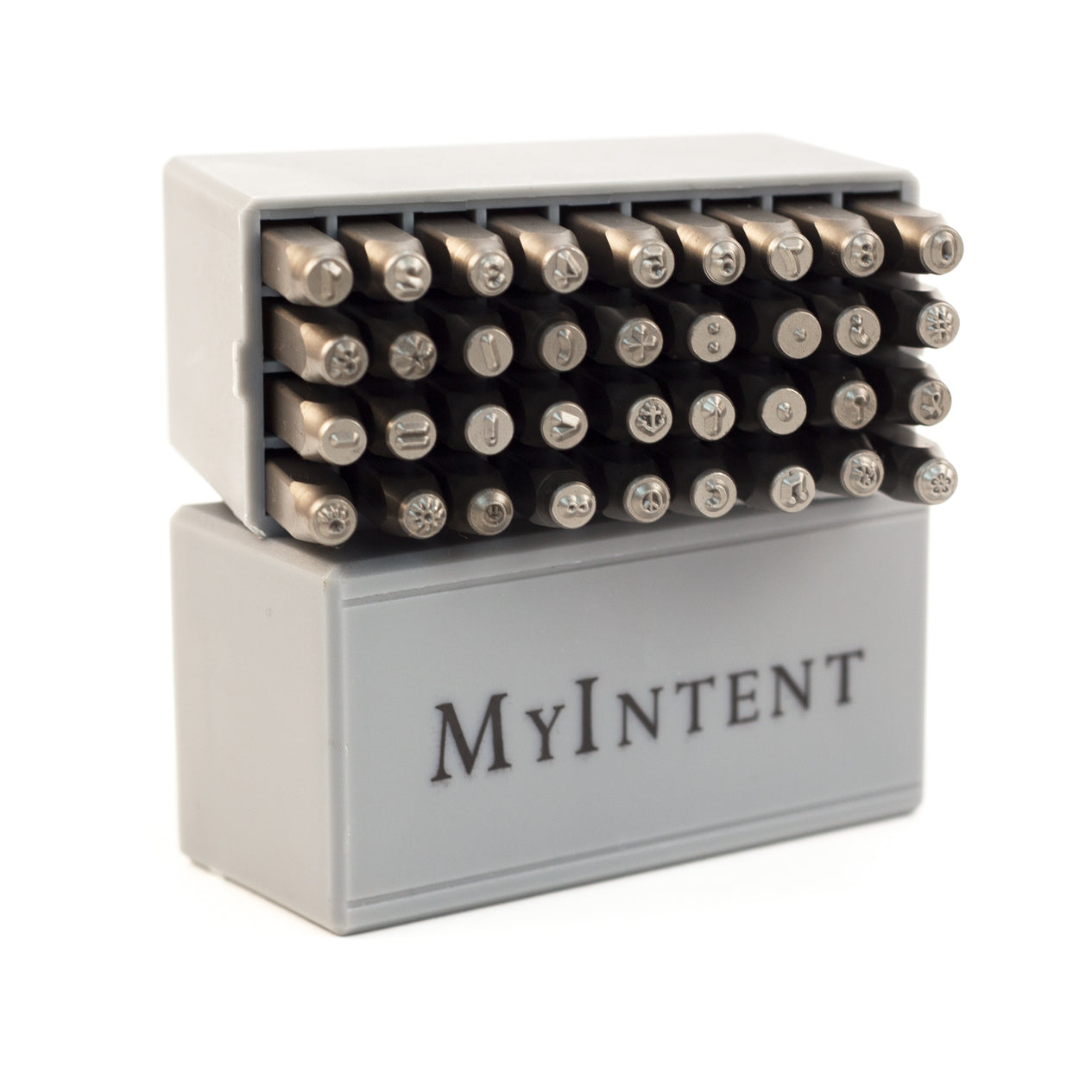 MyIntent Maker Tool Premium set of Symbol & Number stamp perfectly packaged in a MI labeled box case