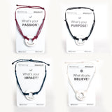 MyIntent Popular Word Pack Twist Bracelets VISIONARY words set with Silver tokens