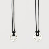 Custom Adjustable Necklace shows YOUR WORD on front and #MyIntent MyIntent.org on back of token