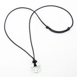 MyIntent Group Order Custom Adjustable Necklaces Black string with Silver Token